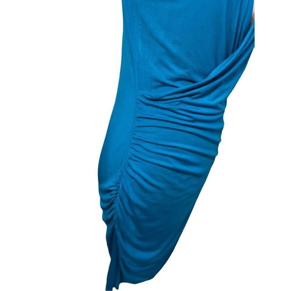 Banana Republic sleeveless aqua bodycon dress with deep V - S - Picture 3 of 9